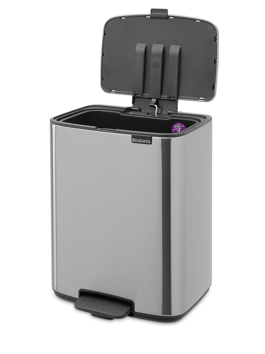 Kosz pedałowy Brabantia Bo 12l Stal Matowa Fingerprint Proof